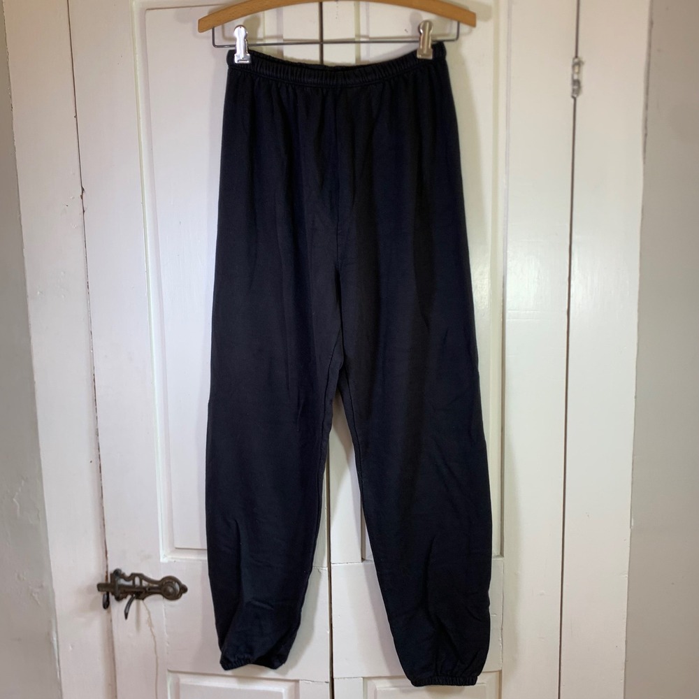 OFFLINE by Aerie Black High Waisted Jogger Sweatpants XS Relaxed Fleece Lined